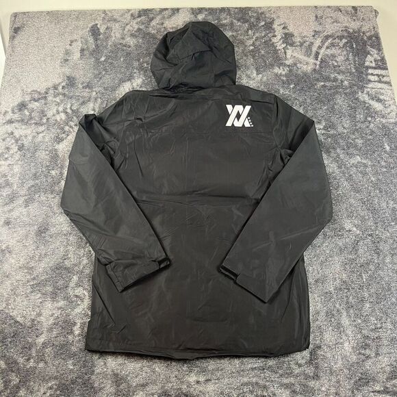 Dixxon Flannel Co Hooded Windbreaker Full Zip Jacket Black Men's M NWT - Picture 8 of 10